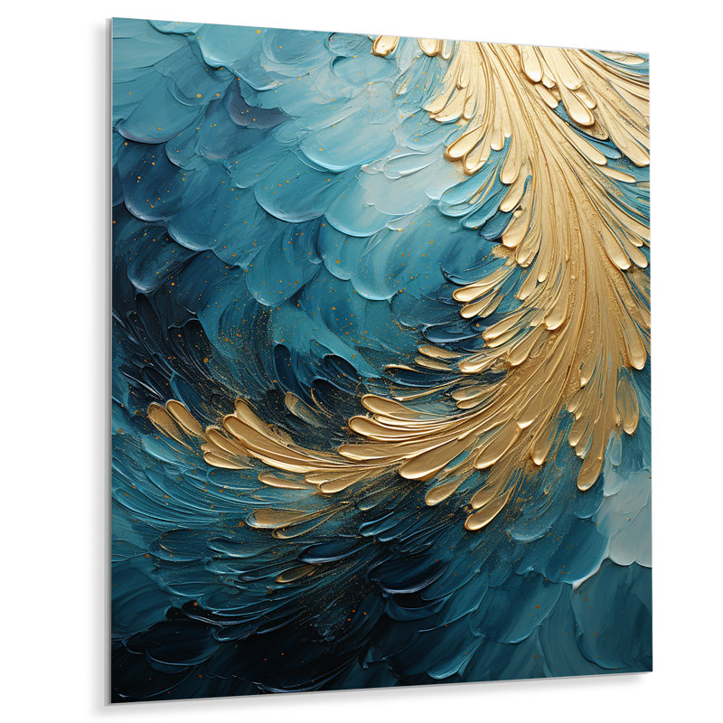 - Reproduction d'art mural en métal à spirales abstraites, H 44 po x l 34 po