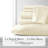 Southshore Fine Linens Vilano Springs Extra Deep Pocket 6-Piece Sheet Set, Ultra Soft Double-Brushed 110 GSM Microfiber Bedding, 21-Inch Deep Pocket, 4 Pillowcases, Full, Cream-86340216-86340214