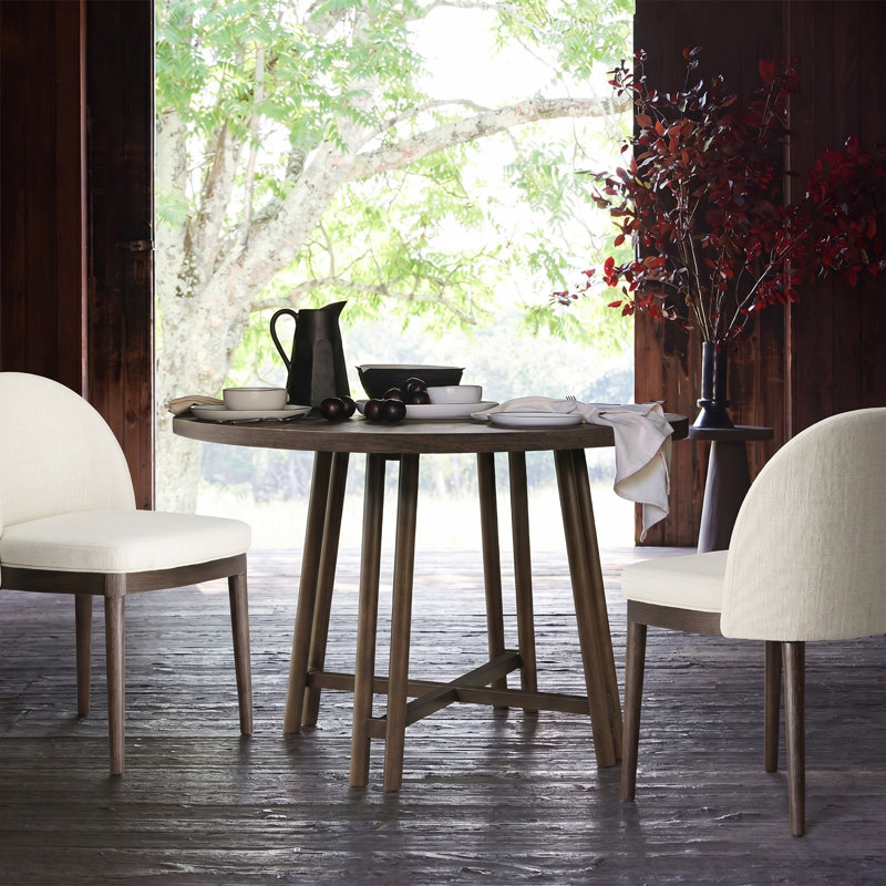 Wales 47" Solid Wood Dining Table, Walnut