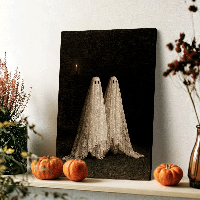 Gothic Victorian Gothic Twin Spirit Canvas Art Gallery Wrapped - Living Room