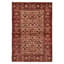 Tapis saumon crème, gris, rouge, rouge 4 pi 7 po x 6 pi 8 po Andelz