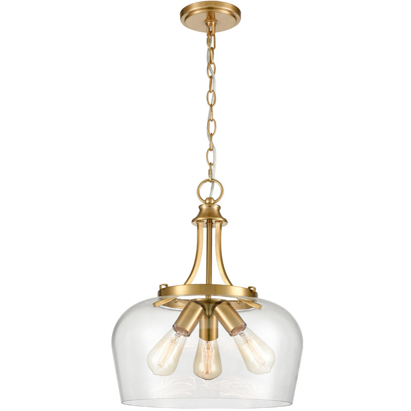 Newington 3 - Light Gold Unique/Statement Pendant