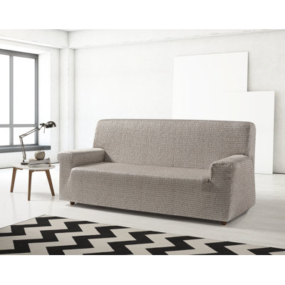 Letras Box Cushion Sofa Slipcover