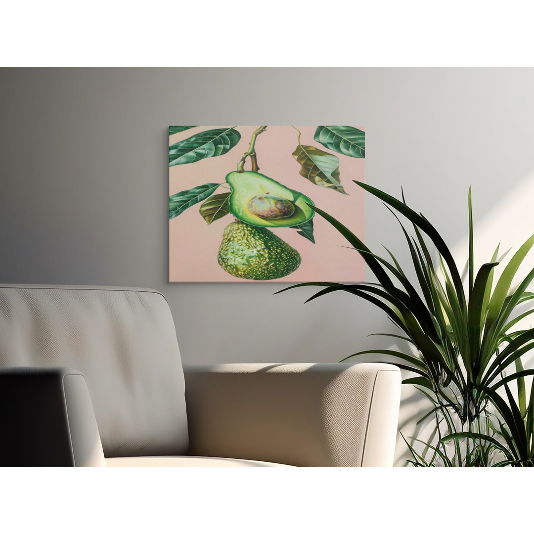 Fresh Avocado Botanical Canvas Wall Art