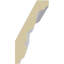 Moulure couronnée en forme d'œuf et de fléchettes H 3 po x P 1 1/2 po x P 3 3/8 po x L 94 1/2 po
