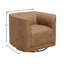 Fauteuil d'appoint pivotant brun