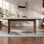 Simple retro rectangular dining table