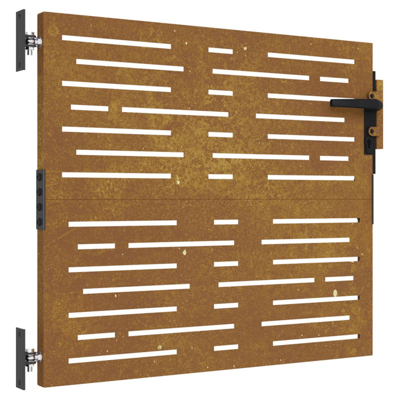 Ameliyah Garden Gate, Rusty, 100cm H x 85cm W x 12cm D