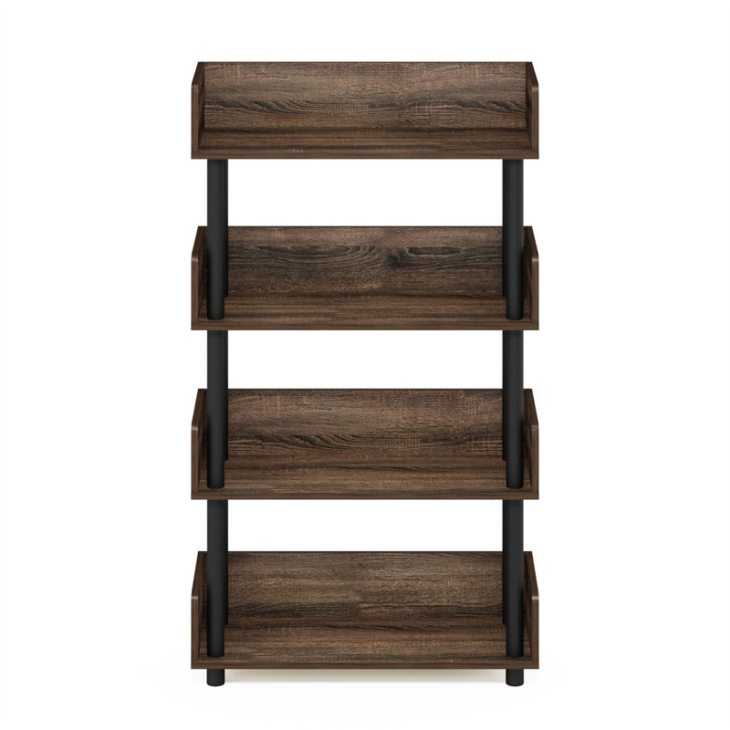 Cottman 59.9cm W Plastic Shelving Unit, Walnut