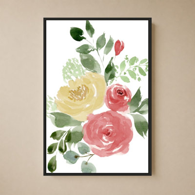 Sophia Pink Bloom I by Lucille Price - Graphic Art on Canvas