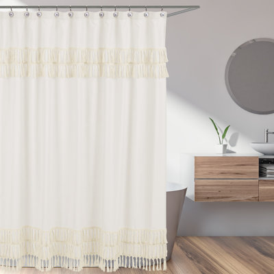 Boho Fringe Single Shower Curtain by Sweet Jojo Designs