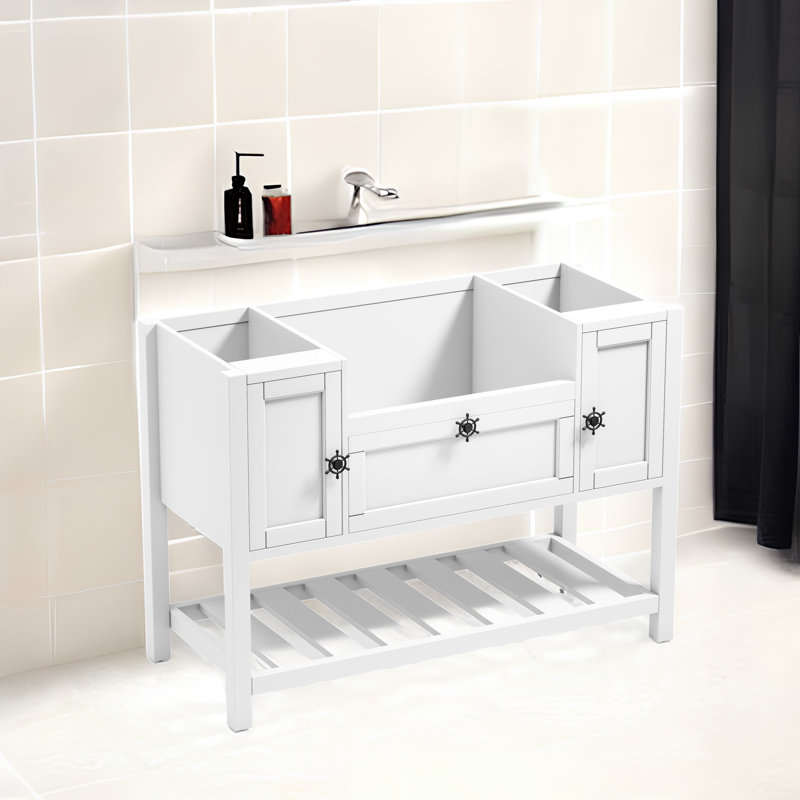 48'' Single Bathroom Vanity Base Only, White