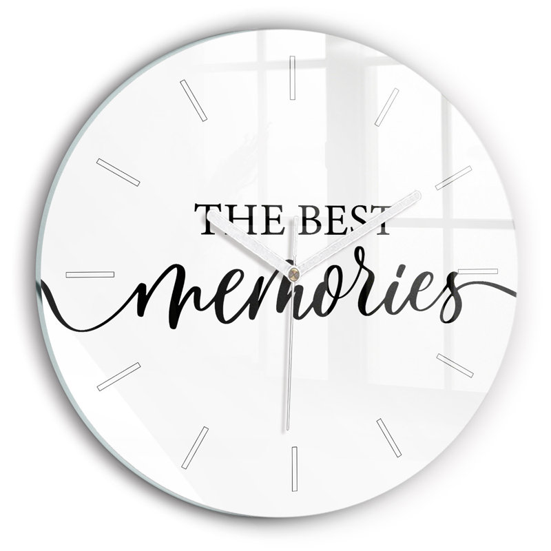 Glass Wall Clock
