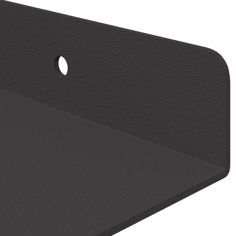 Steel Floating Shelf, Black
