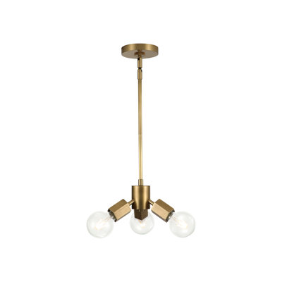 Luminaire suspendu unique à 3 lumières Hexa