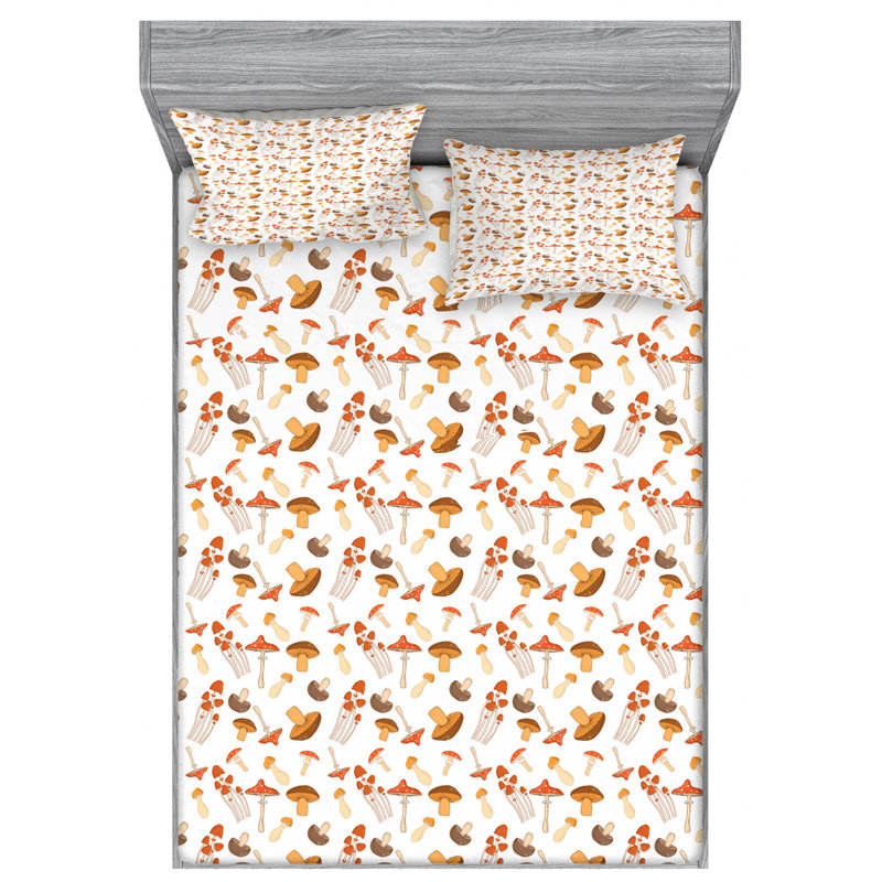 Microfiber Sheet Set, Queen Sheet Set with Fitted Sheet