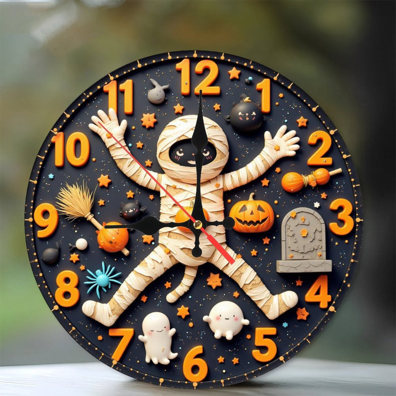 horloge de maman, décor d'Halloween
