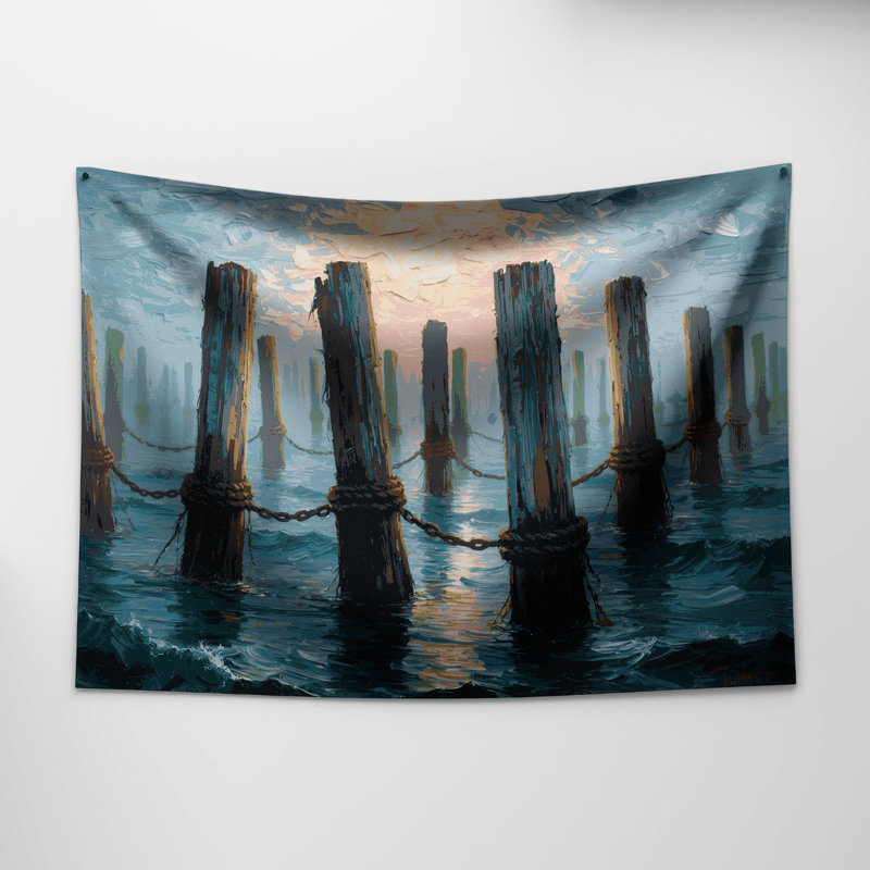 Tapisserie murale nautique, 26 po x 36 po