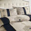 Édredon bleu marine - grand, avec coussins décoratifs-119105418-119105419