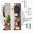 Full-Length Mirror Solid Wood + Rubber Wood + Glass, 65.7*17.7In(Mirror Width:13.7In) Large Mirror For Viewing The Whole Body, Easy To Dress And Tidy Up And Place In The Bedroom/Living Room (Walnut)-1439429943