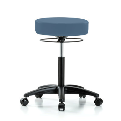 Adjustable Height Stool with Removable Casters/Wheels