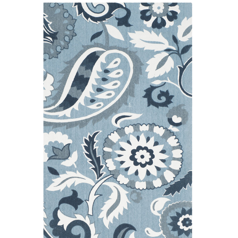 Tapis bleu, 2'3" x 3'9"