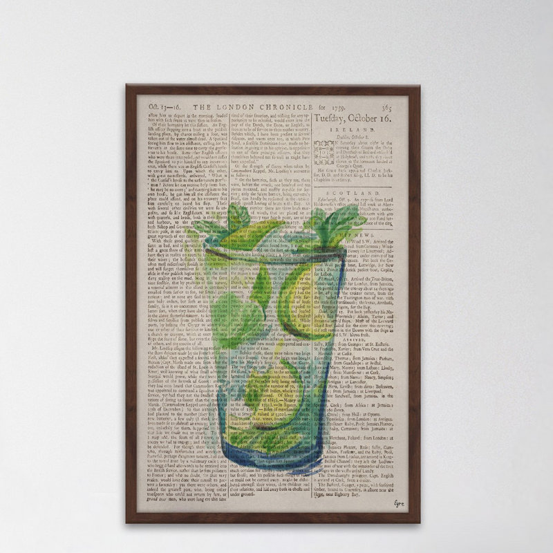 «Mojito on the Rocks» par Eyre Tarney - impression encadrée sur papier, H 24 po x l 16 po x P 1,5 po
