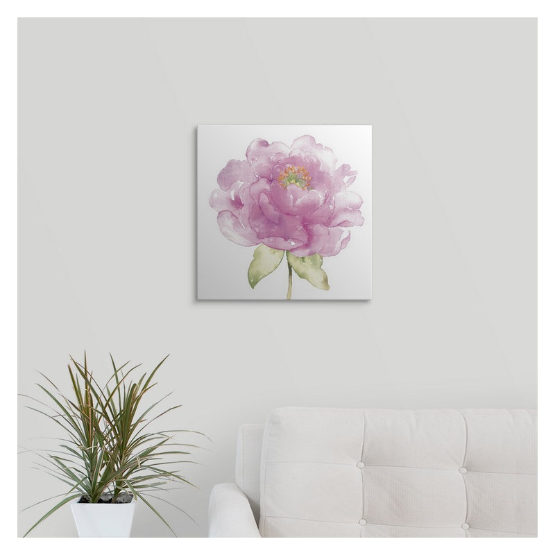 « ii », reproduction d’art Water Flower, H 35 po x l 35 po x P 1,5 po, Toile