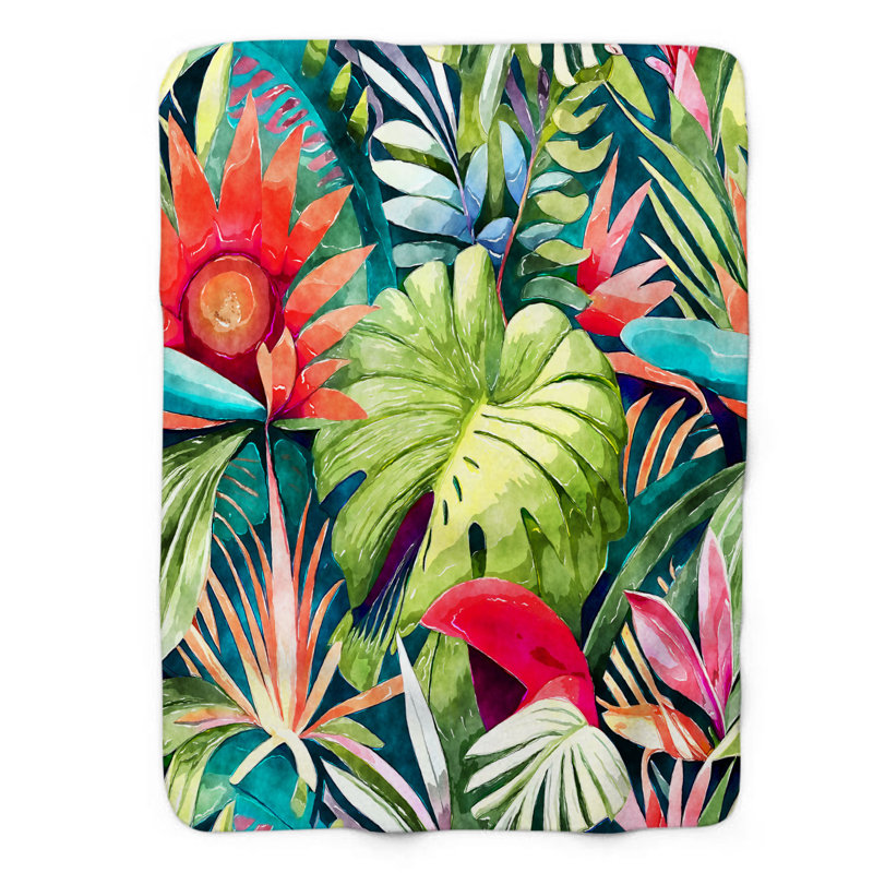 Dense Jungle - 1 Piece Blanket, Twin
