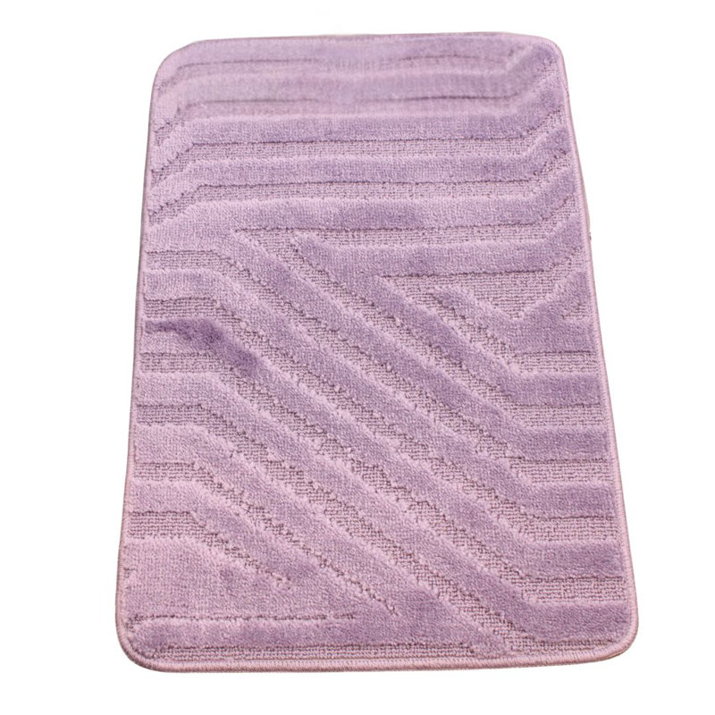 Polypropylene Plastic Bath Mat, Lilac
