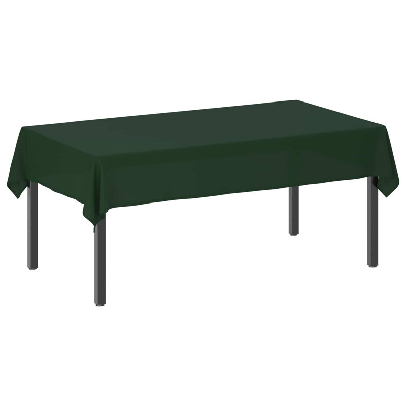  Table Cloth Tablecloth Dining Cover Kitchen Living Room Polyester Decor, 180 cm L, Dark Green, 1