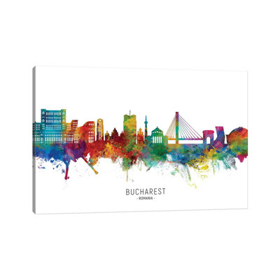 " Bucharest Romania Skyline " by Michael Tompsett