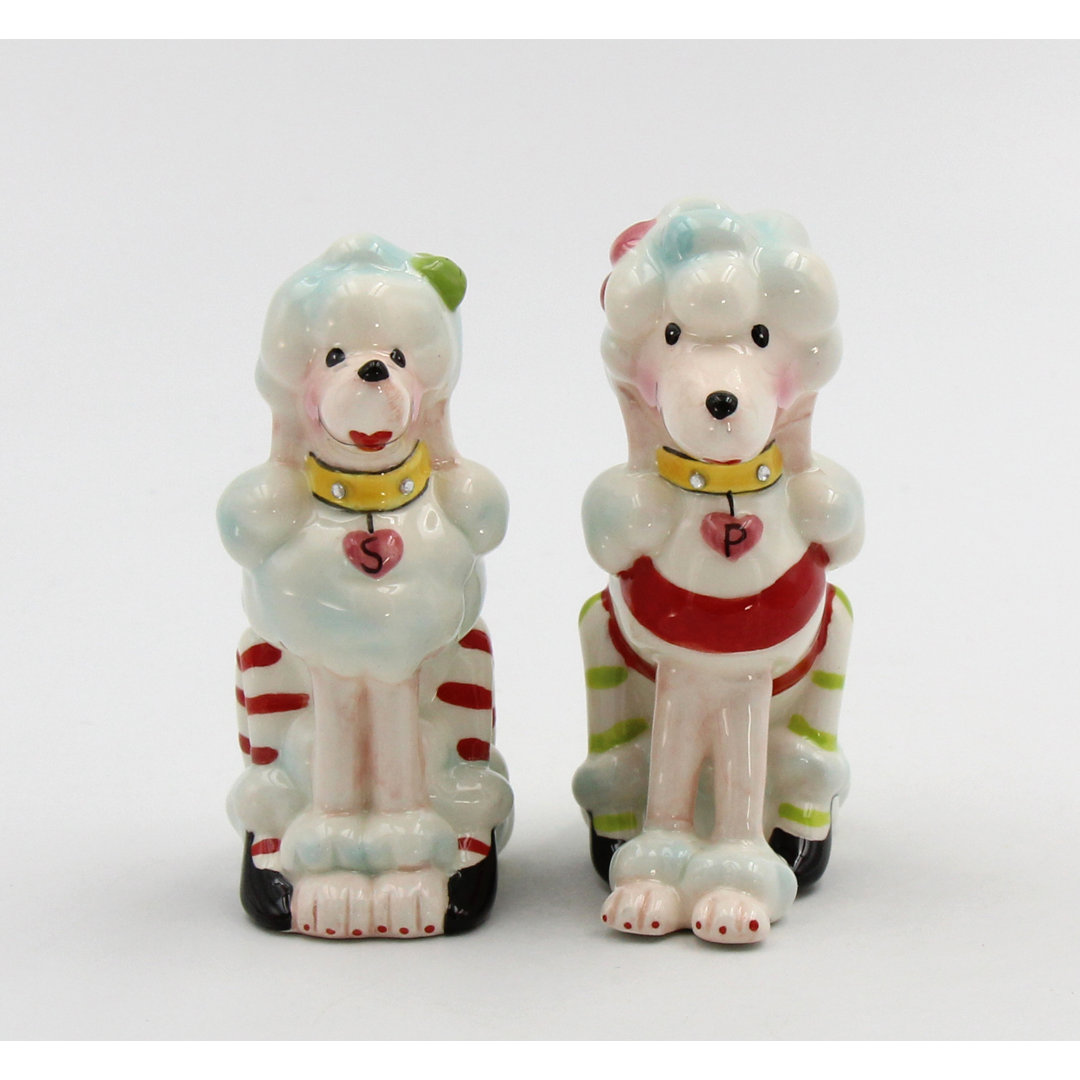 Christmas Poodle Salt And Pepper Cosmos Gifts