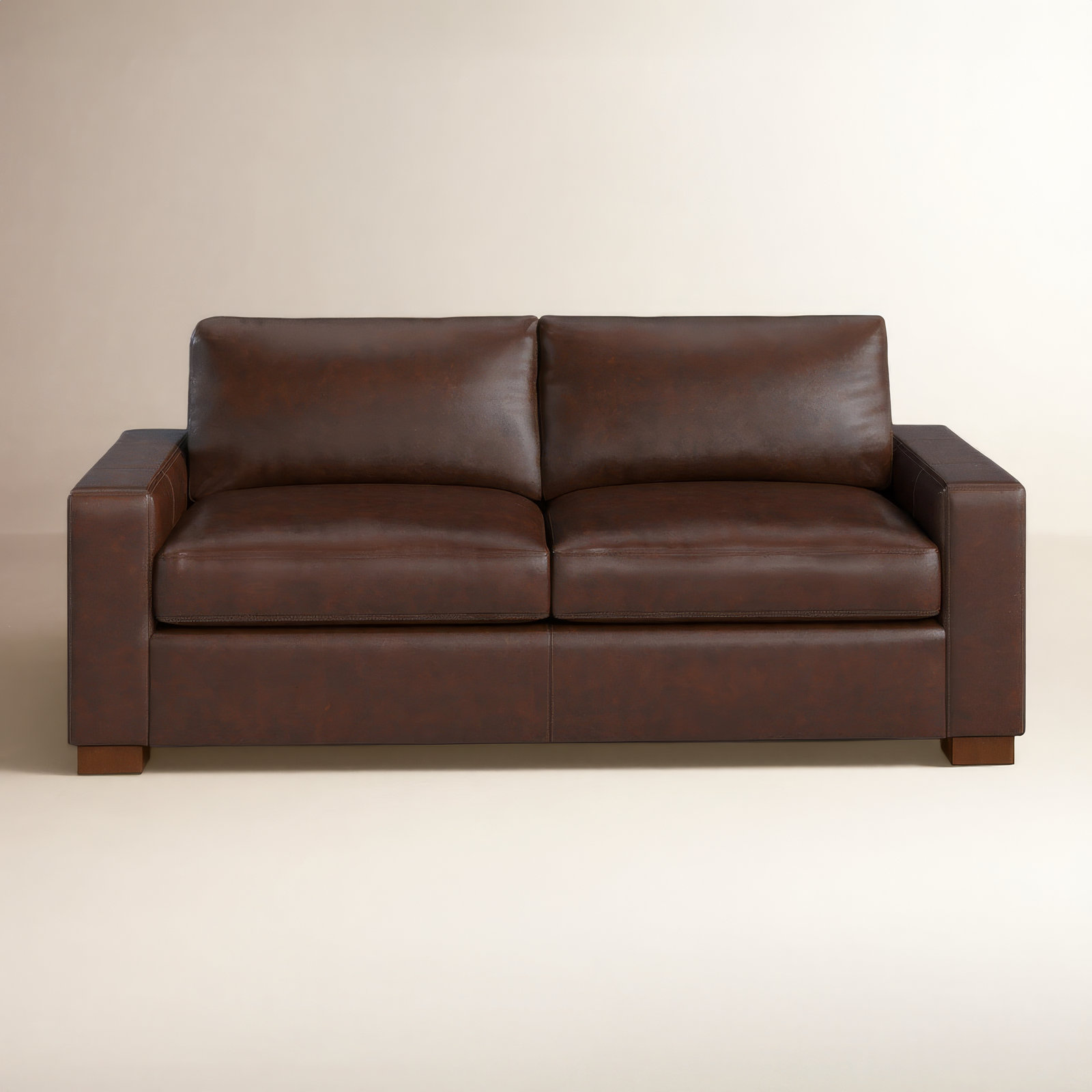 Jonie 91'' Sofa, Bistro Rustic Genuine Leather