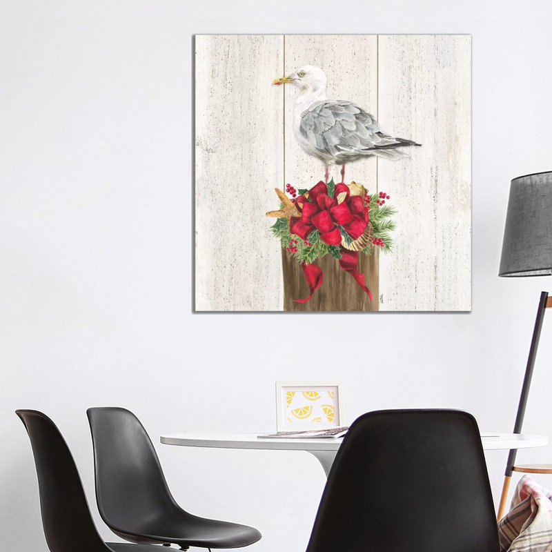Christmas On The Coast IV by Tara Reed - Wrapped Canvas Painting, 66.04 cm H x 66.04 cm W x 3.175 cm D