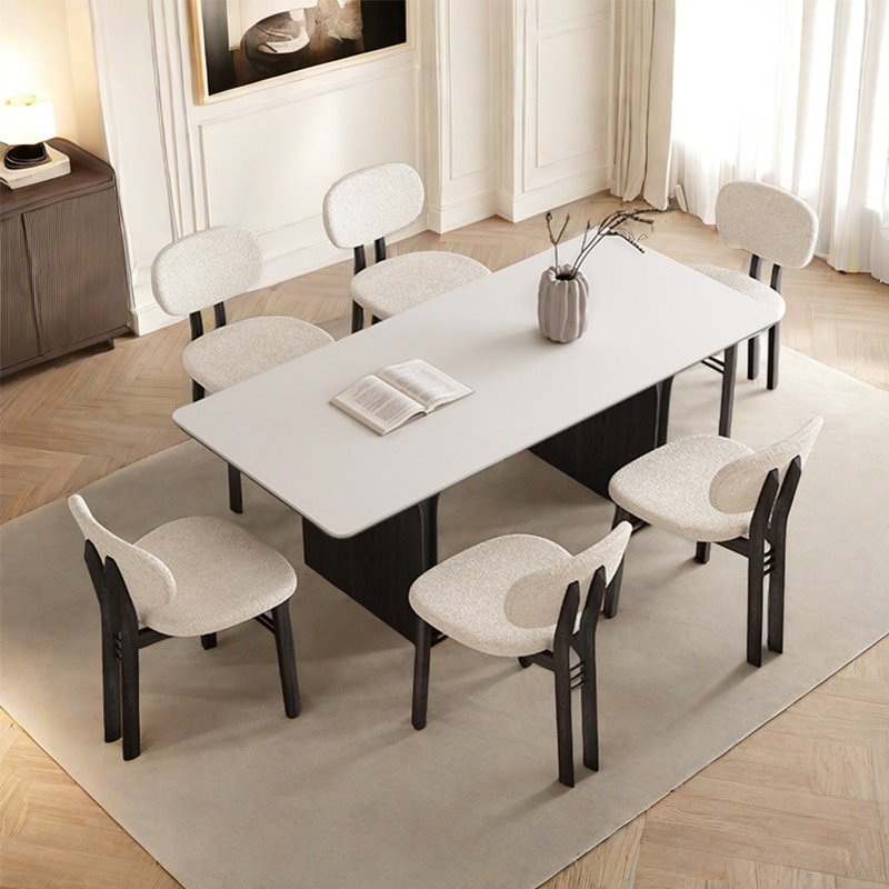Ensemble de table de salle à manger haut de gamme européen, H 29,5 po x L 70,8 po x l 35,4 po