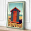 Beach Hut by the Sea Coastal - Wrapped Canvas-1716885814-1716885821