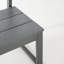 Ensemble de 2 chaises de salle à manger intérieures / extérieures en PEHD gris, chaises de jardin et de patio toutes saisons avec dossier moderne-146624641
