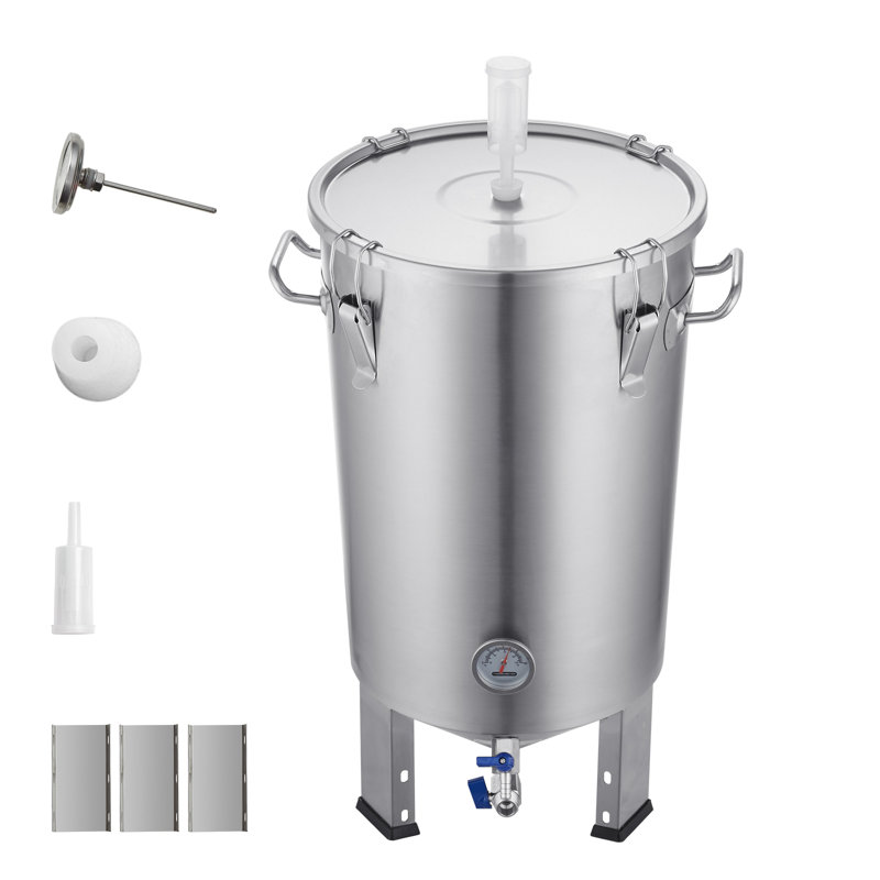 Fût en acier inoxydable VEVOR, 8 gallons