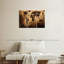 «Old Landmark World Map», reproduction sur toile-1876263860