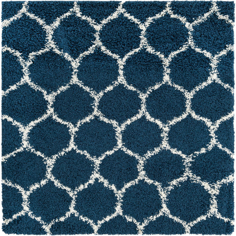 Geometric Indoor Rug, Square 5'3"