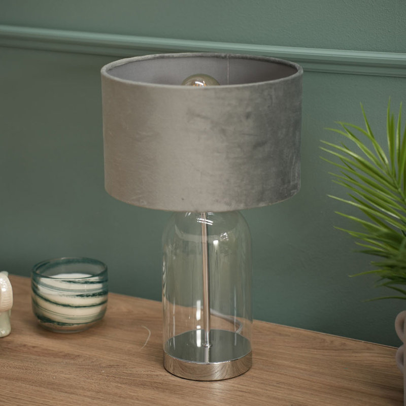 45cm Desk Lamp, Grey, Silver