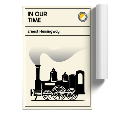 Book Cover in Our Time Ernest Hemingway - Frameless Print
