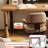 Light-walnut + Black L-Shaped Solid Wood + Iron desk-1701294225-1701294221