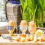 Nicola Spring - Hand-Printed Egg Cups - 3 Colours - Set of 6