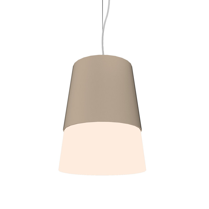 Cônico 1 - Light Pendant, Charcoal, 12.99" H x 10.83" W x 10.83" D, Charcoal