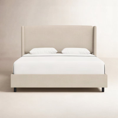 Tilly Upholstered Wingback Bed