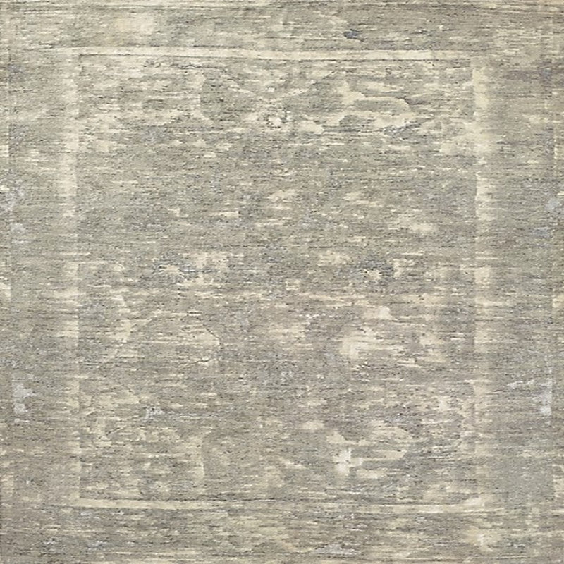 Tapis beige / gris Huertas, Carré 4 pi