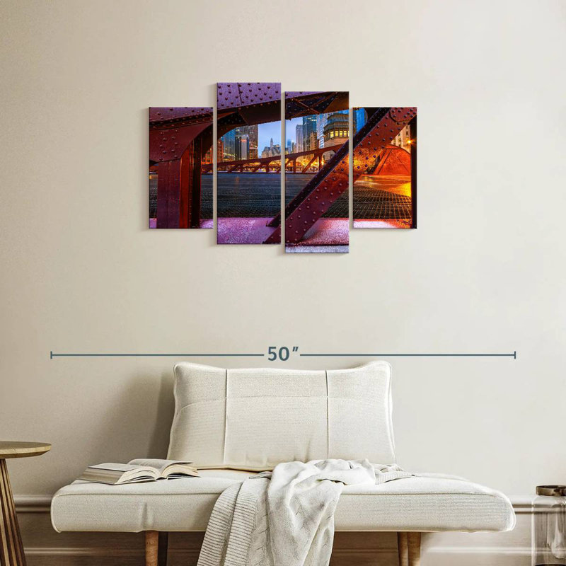 Lilie Chicago Marshall Suloway Bridge, 22" H x 36" W
