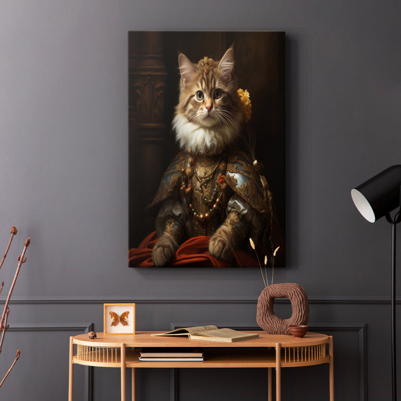 ANIMALS Series CLVI - Toile tendue avec châssis Premium - Prêt à être accroché, H 36 po x l 24 po